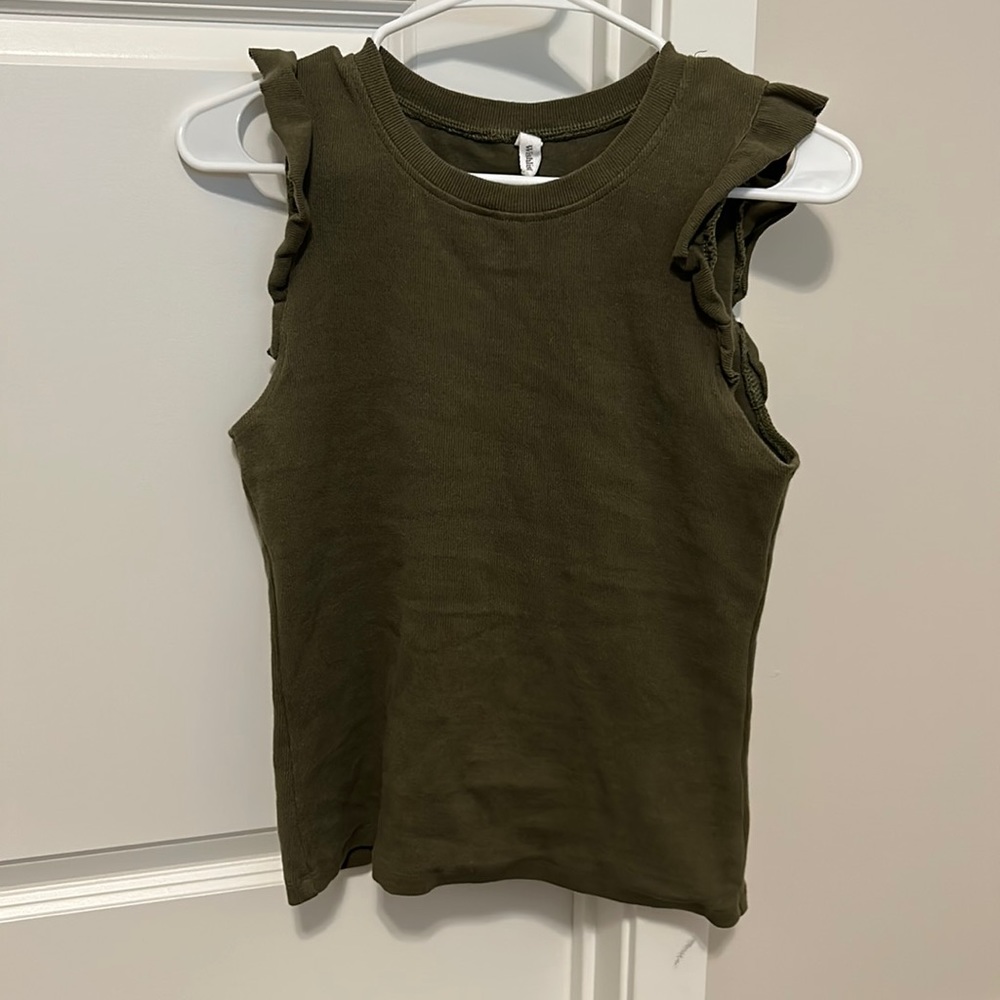 Ruffled Sleeves Tank Top